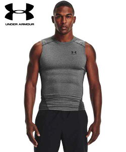 【全品ポイント2倍+最大2000円OFFクーポン】アンダーアーマー UNDER ARMOUR ヒートギアアーマー コンプレッション スリーブレス シャツ メンズ 1361522-090