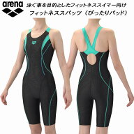 【全品ポイント3倍+5％OFFクーポン】アリーナ arena レディース フィットネス水着 ハーフスパッツ ぴった…