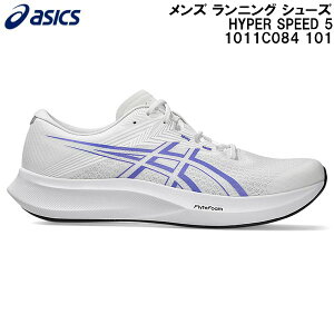 �y�S�i�|�C���g2�{+�ő�5%OFF�N�[�|���z2026SS �A�V�b�N�X asics �����Y �����j���O �V���[�Y �n�C�p�[�X�s�[�h 5 HYPER SPEED 5 1011C084 101