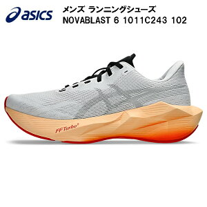 �y�S�i�|�C���g2�{&�ő�8%OFF�N�[�|���z2026AW �A�V�b�N�X asics �����j���O�V���[�Y �����Y NOVABLAST 6 1011C243 102