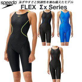 【全品ポイント10倍】スピード speedo レディース 競泳水着 FINA承認 スパッツ FLEXΣX セミオープンバック SCW12303F