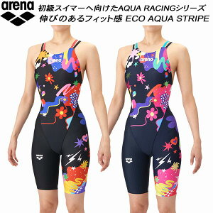 �A���[�i arena ���f�B�[�X ���j���� WA���F �n�[�t�X�p�b�c �_�u���X�g���b�v ECO AQUA STRIPE �A�N�A�X�g���C�v AS6SRC73L