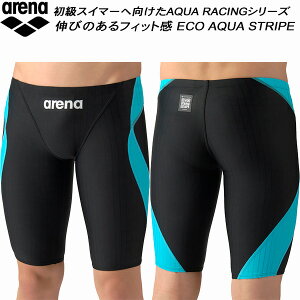 �y�S�i�|�C���g2�{&8%OFF�N�[�|���z�A���[�i arena �����Y ���j���� WA���F �n�[�t�X�p�b�c ECO AQUA STRIPE �A�N�A�X�g���C�v AS6SRC54M BKBL