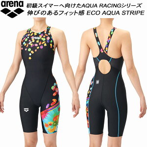 �y�S�i�|�C���g2�{&�ő�8%OFF�N�[�|���z�A���[�i arena ���f�B�[�X ���j���� WA���F �n�[�t�X�p�b�c ����X�g���b�v ECO AQUA STRIPE �A�N�A�X�g���C�v AS6SRCP3L