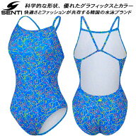 【全品ポイント2倍&最大8%OFFクーポン】SENTI センティレディース水着 練習用 ワンピース WSM-25931 BL