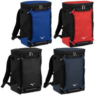 少年用 バックパック M ミズノ バット収納可能 バッグ スクエア型 約30L 部活 チーム 遠征 旅行 野球 ジ…