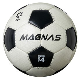 サッカーボール スフィーダ MAGNAS JR ジュニア 土用 4号球 ホワイト ブラック サーマル製法 検定球 SB24MN05-WHTBLK ※2375