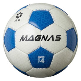 サッカーボール スフィーダ MAGNAS JR ジュニア 土用 4号球 ホワイト ブルー サーマル製法 検定球 SB24MN05-WHTBLU ※2382