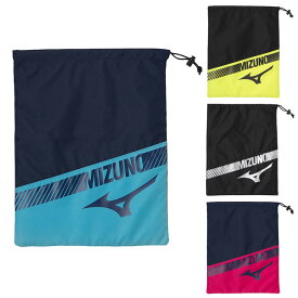 シューズ袋 ミズノ シューズケース スパイク シューズ 靴 シューズ入れ 24SS 野球 サッカー MIZUNOロゴ 部活 チーム 33JMB003