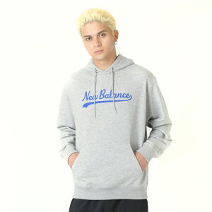 50��OFF ���K�V�[�X�N���v�g�t�[�f�B�[ �j���[�o�����X New Balance LEGACY SCRIPT HOODIE �O���[ ���� �X�E�F�b�g �p�[�J�[ ��� ��l MT43951-AG *NBBCAM