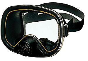 スイムマスク 水中マスク 弁付 水中メガネ ダイビングマスク　マスターDX YD128 眼鏡