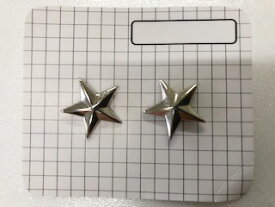 カシメ スタッズ アクセサリー シルバー スター 2個 クラフト
