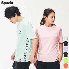 SPAZIO スパッツィオ フットサル サッカー 半袖シャツ Tシャツ 練習着 プラクティスシャツ ロゴ プラシャツ メンズ レディース 男性用 女性用 GE0814【1枚までメール便OK】