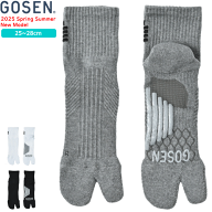 GOSEN ゴーセン ソックス 高機能ソックス（2本指）足袋 ショートソックス 靴下 滑り止め付き ソフトテニ…