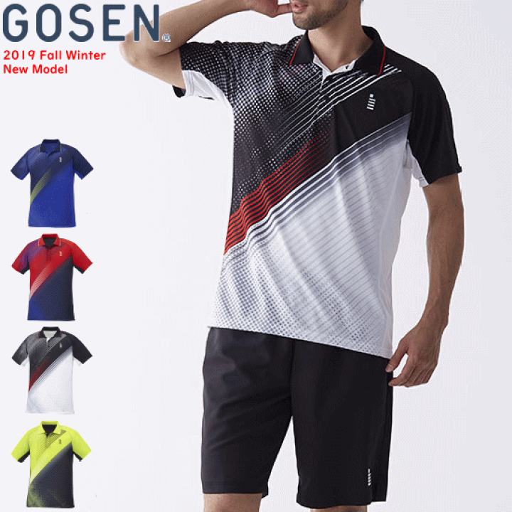 GOSEN GUMZONE テニスウェア グラデーション 楽天市場】グラデーション シャツ（ブランドゴーセン）（メンズ