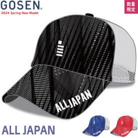 GOSEN ゴーセン ALL JAPAN キャップ メッシュキャップ 帽子 オールジャパン ソフトテニス グッズ 熱中症対策 C24A02 あす楽