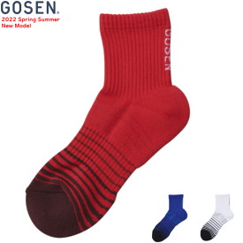 GOSEN ゴーセン ソフトテニス バドミントン ソックス ショートソックス 靴下[F2201][レディース：女性用/22～25cm]【3足までメール便OK】