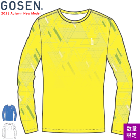 GOSEN ゴーセン ロングスリーブTシャツ 長袖シャツ ロンティ ソフトテニスウェア バドミントンウェア 練習着 着替え 昇華シャツ JPT37 [ユニセックス：男女兼用]【1枚までメール便OK】