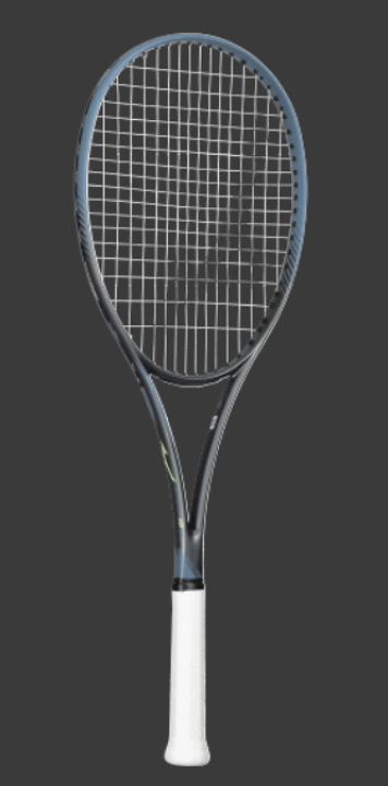 ソフトテニスミズノ　Dフォース50v ou ソフトテニスディーフォース vs50 D force ミズノ テニスラケット 水色