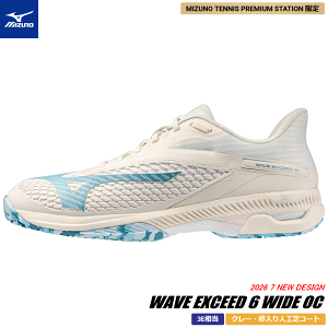 MIZUNO �~�Y�m �\�t�g�e�j�X�V���[�Y WAVE EXCEED 6 WIDE OC �E�G�[�u �G�N�V�[�h [�N���[�E������l�H�ŃR�[�g�p�F3E ���C�h] 61GB2513�yPREMIUM STATION����z