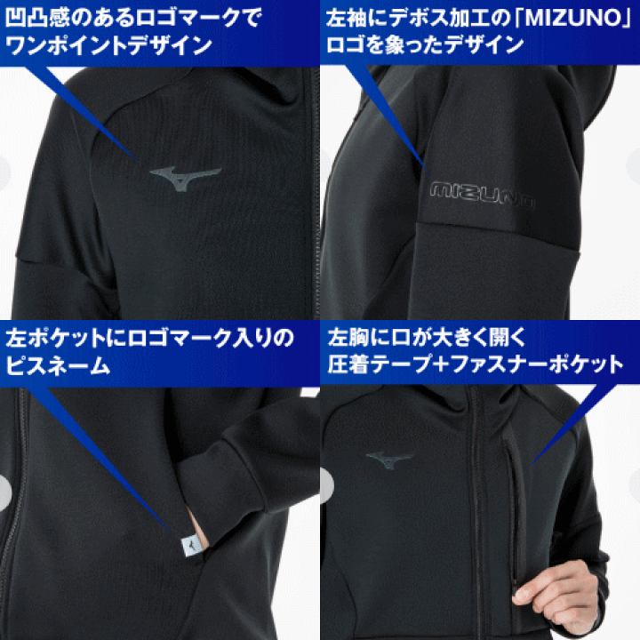 楽天市場】MIZUNO ミズノ ストレッチスウェットフーディ 楽天市場】MIZUNO ミズノ ストレッチスウェットフーディ