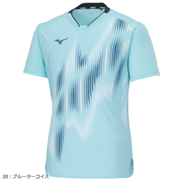 MIZUNO バドミントンシャツ ユニフォーム UNISYS Oサイズ 半袖 MIZUNO バドミントンシャツ ユニフォーム UNISYS Oサイズ 半袖
