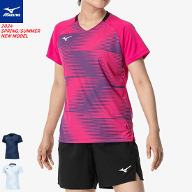 MIZUNO ミズノ ゲームシャツ 半袖シャツ ユニホーム ソフトテニス バドミントン ウェア [レディース：女性用]62JAB203【1枚までメール便OK】