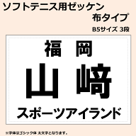 3枚以上でメール便送料無料 ソフトテニス用ゼッケン 布タイプ [納期：2～5営業日で発送] 【返品・交換・…