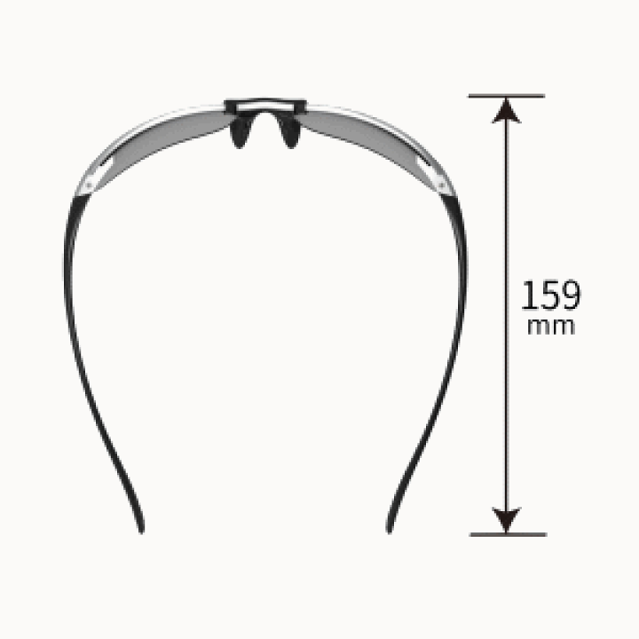 SWANS サングラス SA-501 MTSIL Airless Wave SWANS SA-Wave SA-501 MTSIL Plarized Smoke