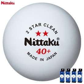 Nittaku ニッタク 卓球 ボール 2スター クリーン 練習球 3個入×4箱 NB-1720