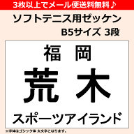 3枚以上でメール便送料無料 ソフトテニス用ゼッケン [納期：当日～2日以内で発送] 10枚以上は通常宅配便…
