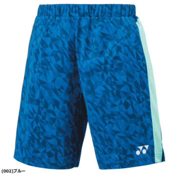 ヨネックス 幾何学模様 ハーフパンツ YONEX ハーフパンツ 幾何学模様 ヨネックス バドミントン ブルー