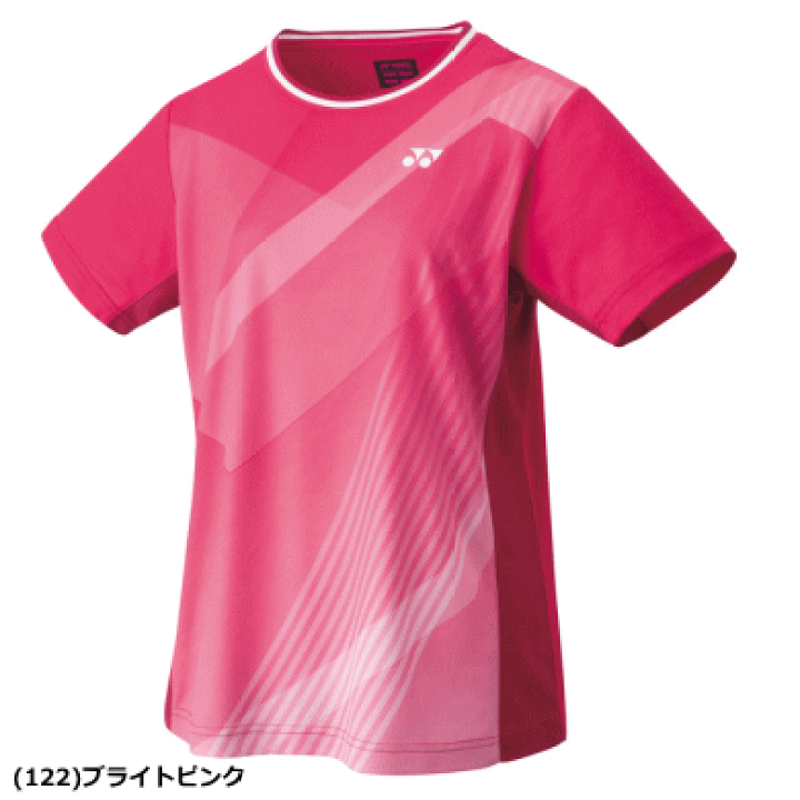 YONEX バドミントンウェアピンク dショッピング |ヨネックス ゲームシャツ(フィットシャツ) 20564