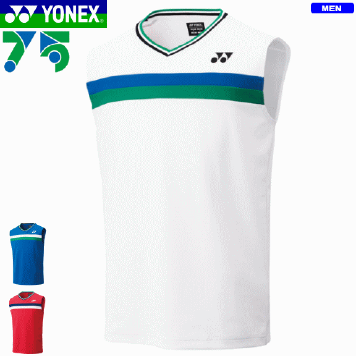 YONEX - YONEXヨネックス75thホワイトゲームウェアM YONEX ヨネックス テニスウェア メンズ 75THゲームシャツ