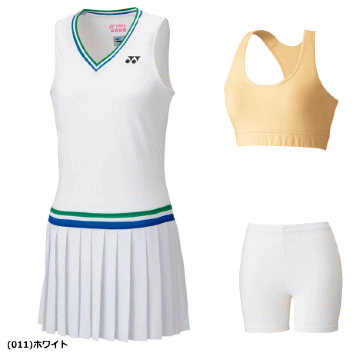★全品5%OFFクーポン配布中!10/10 18時〜6時間限定★YONEX ヨネックス ソフトテニス ウェア 75THワンピース(スポーツブラ・インナースパッツ付) ユニホーム ゲームシャツ ベリークール搭載 [75th Anniversary