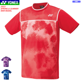 【2023チーム対象】YONEX ヨネックス ゲームシャツ(フィットスタイル) ユニホーム 半袖シャツ ソフトテニス バドミントン ウェア ベリークール搭載［10528］[ユニセックス：男女兼用]【1枚までメール便OK】