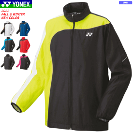 YONEX ヨネックス ソフトテニス ウェア バドミントン ウェア 裏地付ウィンドウォーマーシャツ（フィットスタイル）ウィンドブレーカー アウター 移動着 防寒着 ヒートカプセル搭載 ［70081］[ユニセックス：男女兼用]