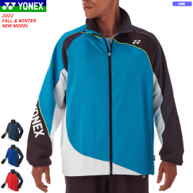 YONEX ヨネックス 裏地付ウィンドウォーマーシャツ（フィットスタイル）ウィンドブレーカー アウター ジャケット ソフトテニス バドミントン ウェア 移動着 ヒートカプセルダブル搭載 ［70087］[ユニセックス：男女兼用]