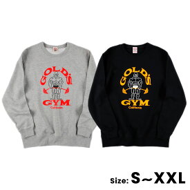 【お買い物マラソン期間中P5倍★1/9 20:00〜1/16 1:59まで】【送料無料】ゴールドジム GOLD'S GYM ベーシックスウェットシャツ 80's ジム フィットネス トレーニング ウェア スウェット トレーナー G6180