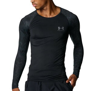 アンダーアーマー UNDER ARMOUR ジム フィットネス ヨガ ウェア インナーシャツ アンダーシャツ ヒートギア コンプレッション カモ ロングスリーブ シャツ HG ARMOUR LS NOVELTY 6007728-001 メンズ 男性 2