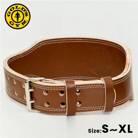 ゴールドジム GOLD'S GYM プロレザーベルト G3324 トレーニングベルト ベルト パワーベルト S M L XL