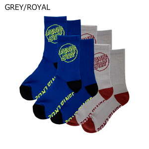 �T���^�N���[�Y SANTACRUZ �X�P�{�[ �X�P�[�g�{�[�h �\�b�N�X �C�� 4���Z�b�g OPUS STRIP 4-PACK YOUTH SOCKS 510261910 �W���j�A �L�b�Y �q�ǂ� �j�̎q ���̎q 26SP �t��