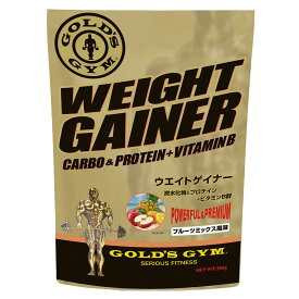 【送料無料 TNK】ゴールドジム GOLD'S GYM サプリメント ダイエット 健康 プロテイン ウエイトゲイナー フルーツミックス風味 2kg F8820