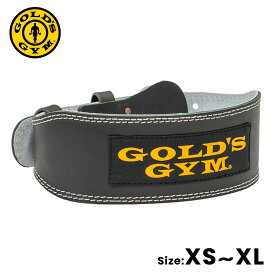 【お買い物マラソン期間中P5倍★1/9 20:00〜1/16 1:59まで】ゴールドジム GOLD'S GYM トレーニングレザーベルト G3368 トレーニングベルト パワーベルト レザーベルト XS S M L XL