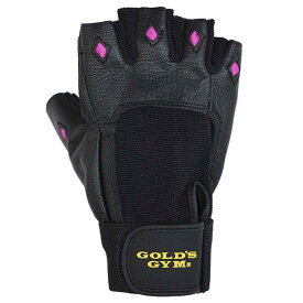 【お買い物マラソン期間中P5倍★1/9 20:00〜1/16 1:59まで】ゴールドジム トレーニング ギア レディース EX レザー グローブ G3409 GOLD'S GYM