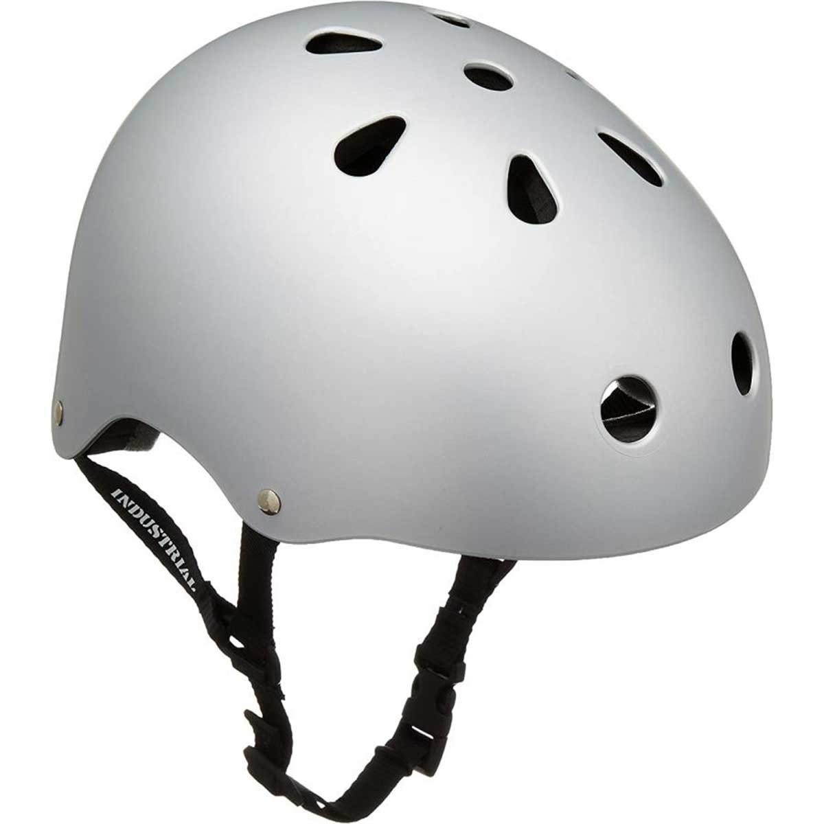 インダストリアル スケート ボード ヘルメット 1002837-SILVER HELMET INDUSTRIAL