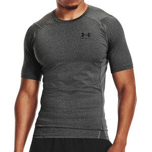 アンダーアーマー UNDER ARMOUR ジム フィットネス ヨガ ウェア インナーシャツ アンダーシャツ UA ヒートギア アーマー コンプレッション ショートスリーブ シャツ 1361518-090 メンズ 男性 25FA 秋
