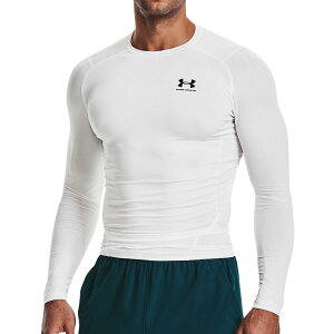 アンダーアーマー UNDER ARMOUR ジム フィットネス ヨガ ウェア インナーシャツ アンダーシャツ UA ヒートギア アーマー コンプレッション ロングスリーブシャツ 1361524-100 メンズ 男性 24FA 秋冬