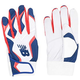 ニューバランス New Balance ベースボール 野球 ソフトボール グローブ 手袋 ユースバッティンググローブ 両手用 LAG45602-WTB ジュニア キッズ 子ども 男の子 女の子 25HO 秋冬