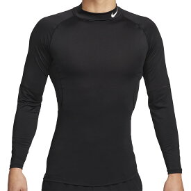 ナイキ NIKE ジム フィットネス トレーニング ウェア インナーシャツ アンダーシャツ ナイキプロ Dri-FIT モックネック ロングスリーブ トップ FB7909-010 メンズ 男性 23FA 秋冬